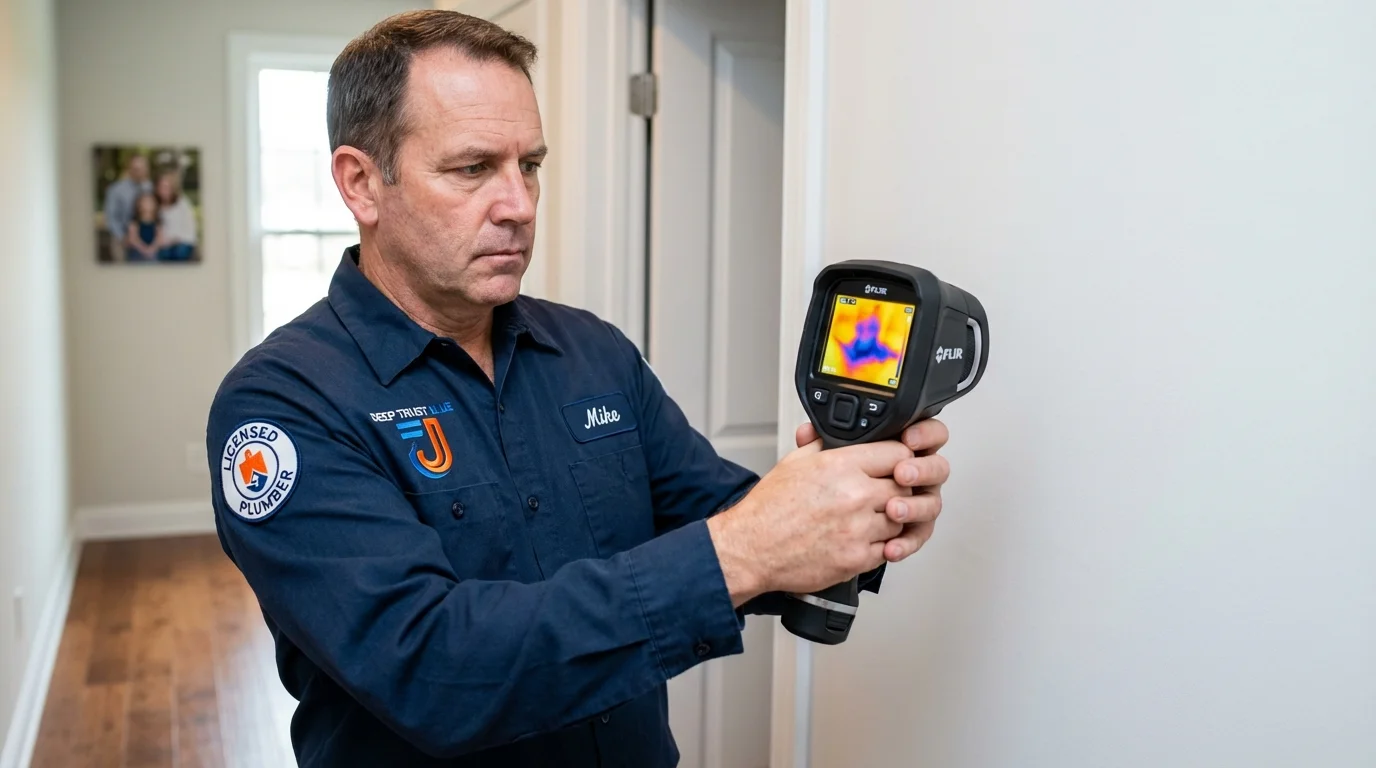 Thermal imaging leak detection by Johns Plumbing LLC in Holly Ridge